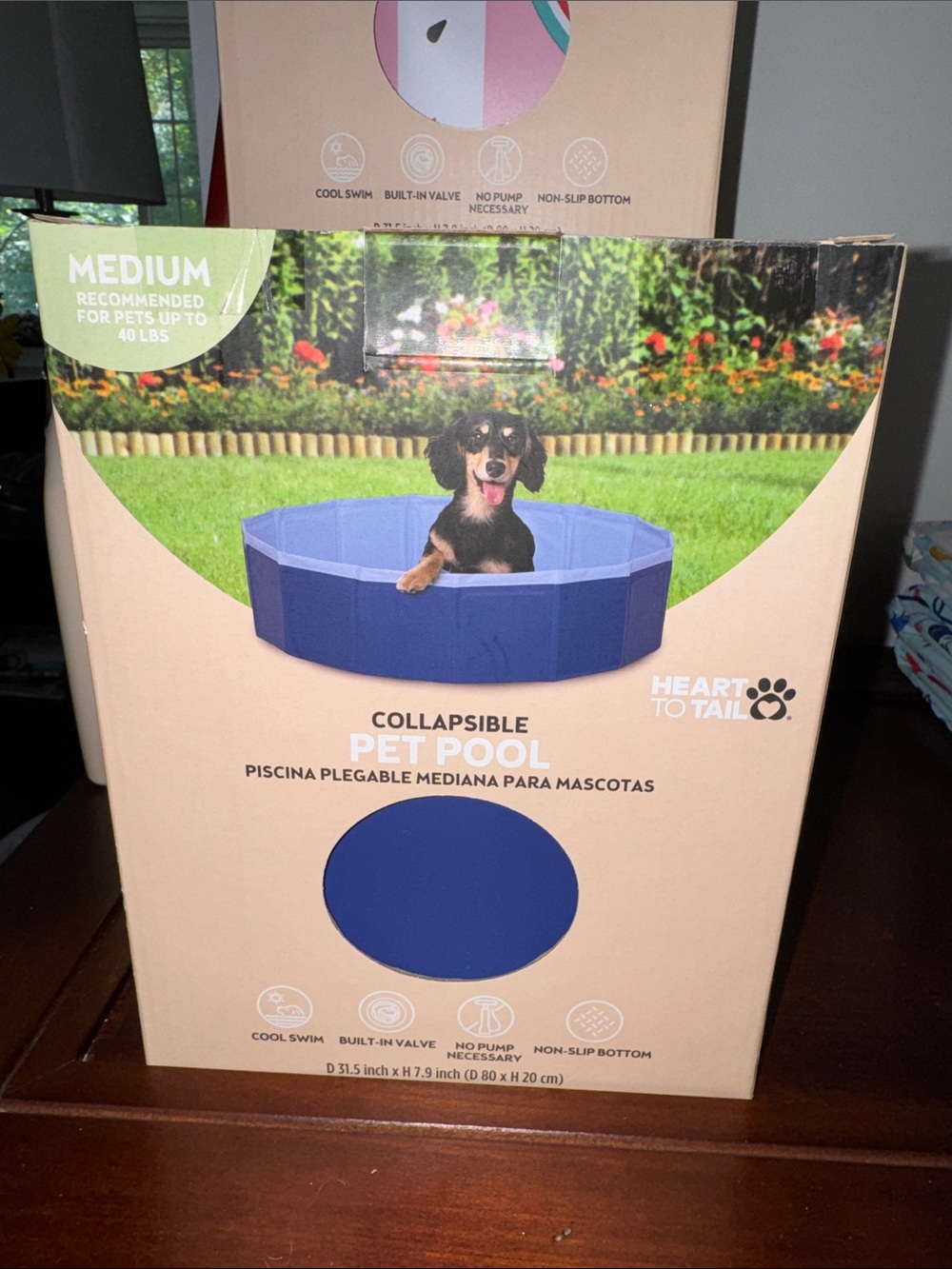 Medium Collapsible Pet Pool - Blue